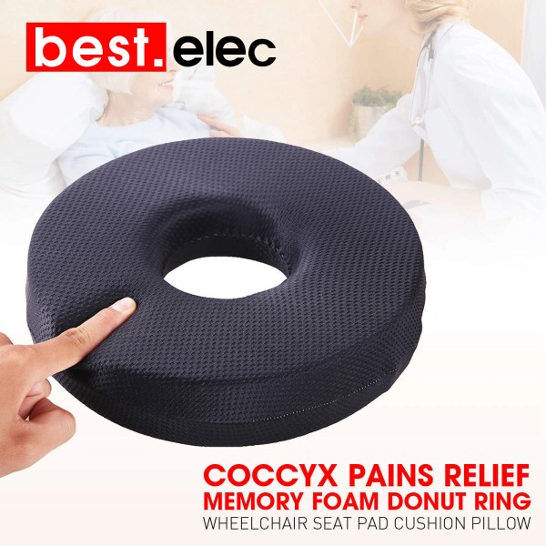 Coccyx Pains Relief Memory Foam Donut Ring Wheelchair Seat Pad