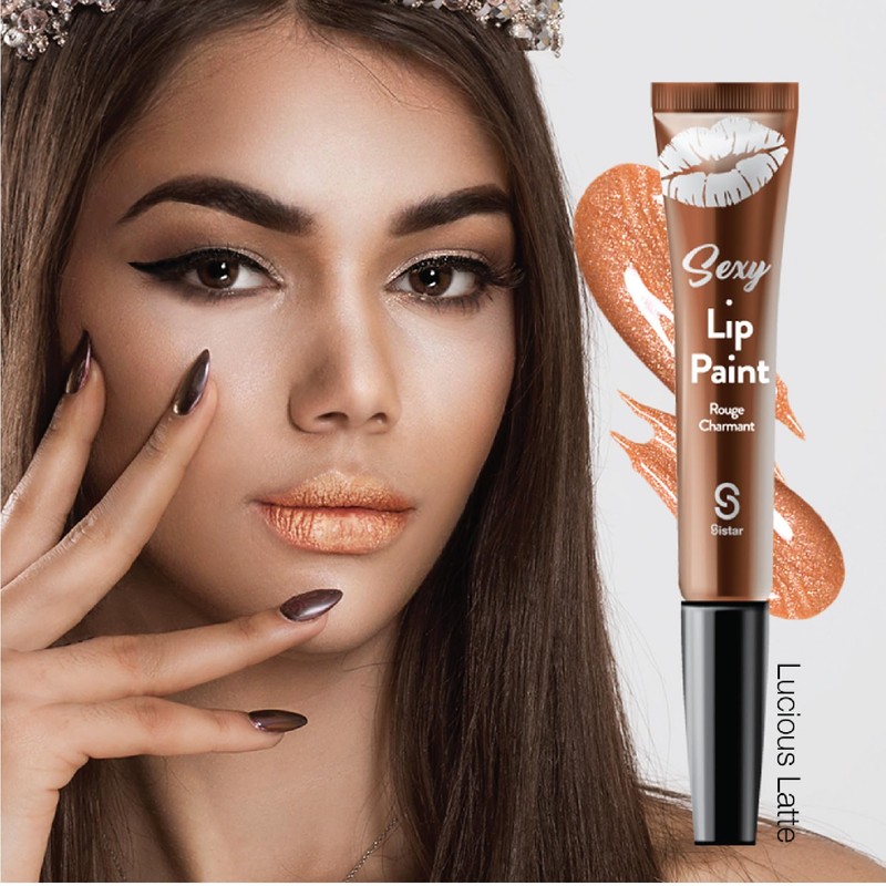 Sistar Sexy Lip Paint Cream Lip Gloss, Creamy and Rich,