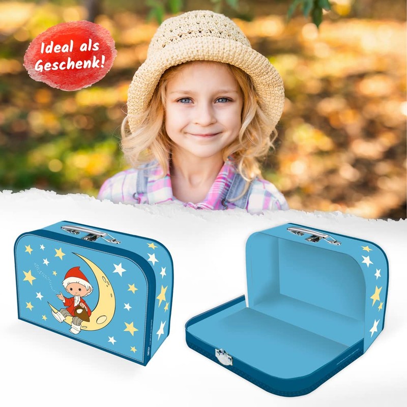 Trötsch Children's Suitcase "Sandman" Moon Large Cardboard Suitcase, Cardboard Suitcase,