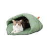 Scout & Friends Leaf Shape Pet Bed Warm Snuggle Cave