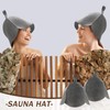 JaGely 2 Pcs Wool Sauna Hat Sauna Accessory Russian Banya