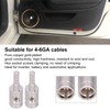 2pcs 4GA Wire Reducer Terminal Connector Pure Copper Nickel Plated