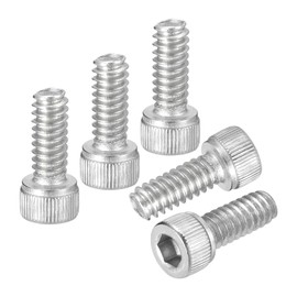 DTGN #10-24x1/2" Socket Head Cap Screws Bolts - 50Pack - Good for Road Bicycle, Mountain Bike, Auto, Motorcycle - 304 Stainless Steel Hex Head Metric Screws - Silver