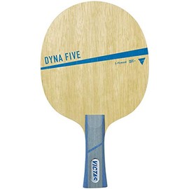 VICTAS 029304 DYNA FIVE Shake Hand Table Tennis Racket for Attack, Plywood, 5 Pieces