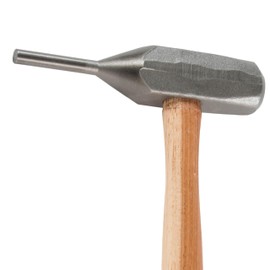 COUNCIL TOOL Back-Out Punch - 1/2" Diameter B&O Hammer with 15" Wooden Handle & Forged Steel Head - BO500