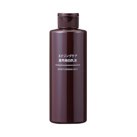 Muji 82926866 Aging Care Medicated Whitening Milky Lotion, 6.8 fl oz (200 ml)