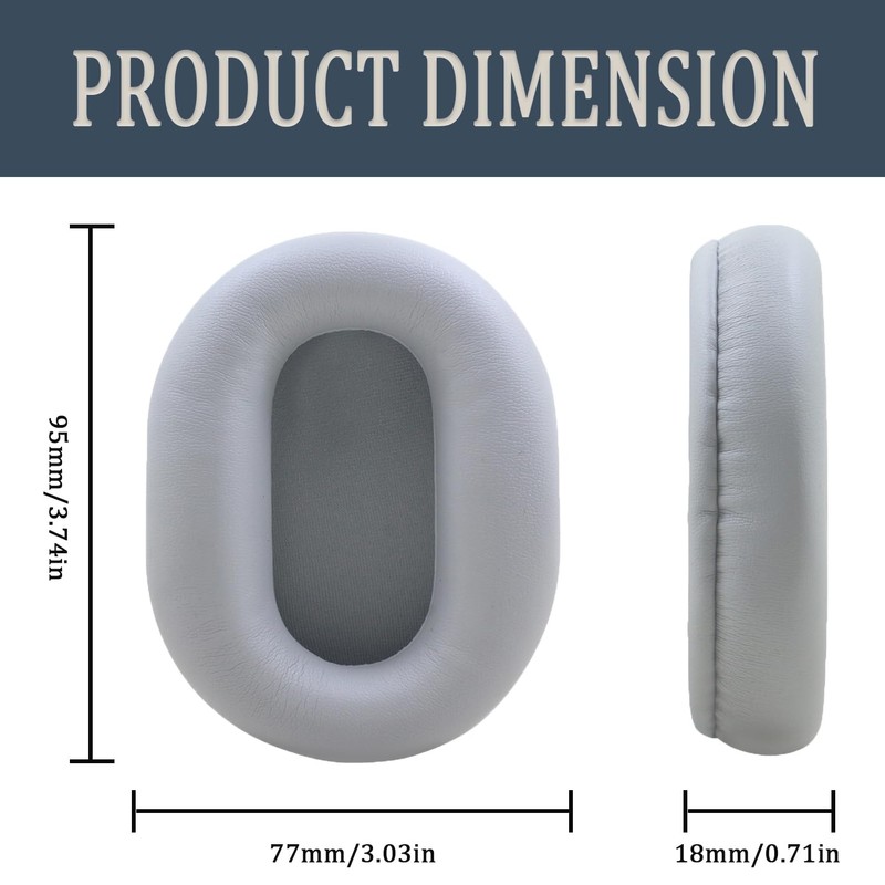 Replacement Ear Pads Cushions for Sony WH-CH710N, WH-CH720N Headphones, Earpads