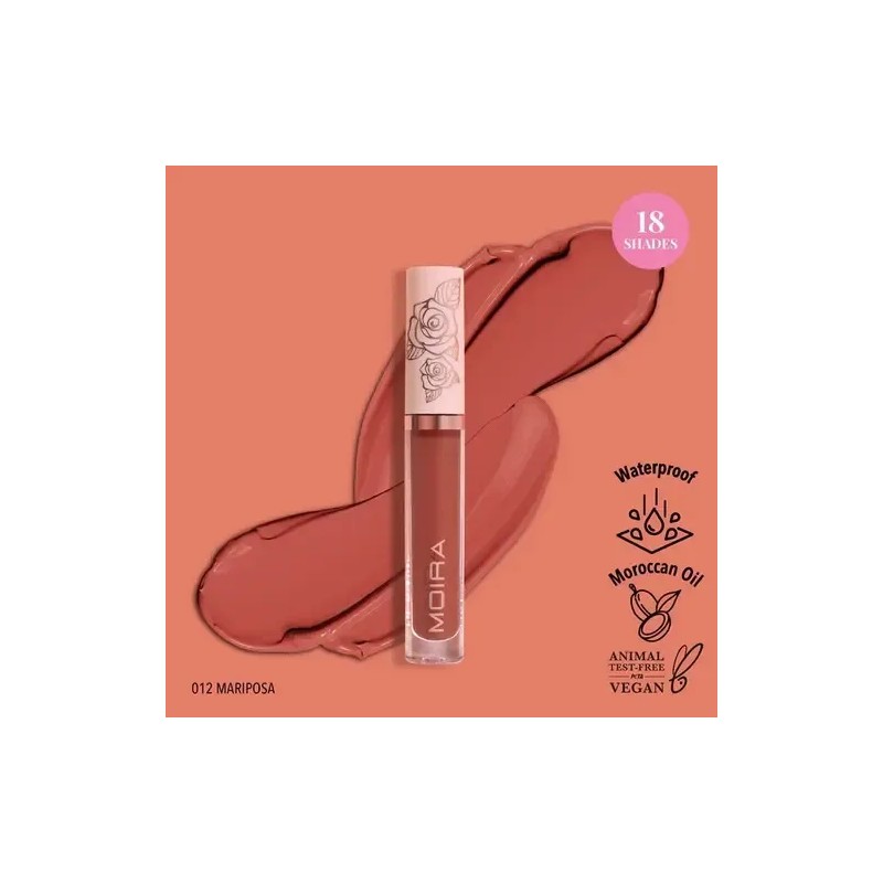 Moira Labial Liquido Divine Liquid Lipstick Tono Color Ldv 012