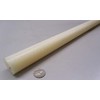 Natural Nylon Extruded Round Rod 1.25" (1-1/4") x 4 Ft