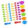 Toddler Color Classification Toys Dinosaurs Toy with Bowls and Clamps