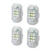 4Pcs LED Strobe Light High Brightness Waterproof Portable Wireless Flashing