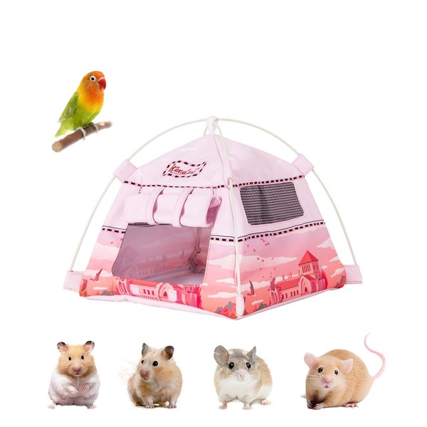 ITANDME Hamster Mini Camping Tent Hideout, Syrian Hamster Tent House