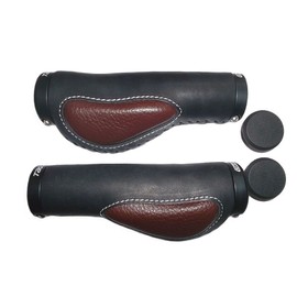 MATRIX Handlebar Grip G16 Leather Black 135/135 mm Self-Service Packaging 135/135 mm