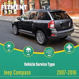 22" 20" 11" Juego de Limpiaparabrisas de Reemplazo para Parabrisas de Jeep Compass 2007 2008 2009 2010 2011 2012 2013 2014 2015 2016 Limpiaparabrisas 