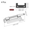 uxcell Spring Loaded Latch Pin, 4Pcs 2.83" - 304 Stainless