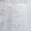 Flower Girls Lace Long Princess Embroidery Poofy Dress for Kids