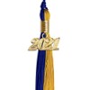 Endea Graduation Double Color Tassel with Gold Date Drop (Royal