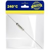 Thermal fuse is designed for temperatures up to 240 °C.