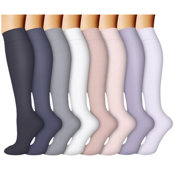 Calcetines De Compresión Para Mujeres Y Hombres(8 Pares), Medias de