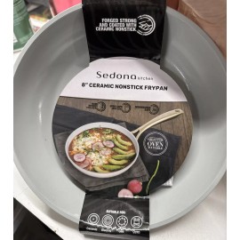 Sedona Kitchen Ceramic 8" Fry Pan With Gold-toned Handle