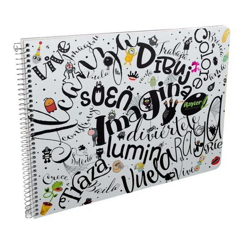 Cuaderno Marquilla Rayter Block Dibujo 30 Hjs C/papel China Color