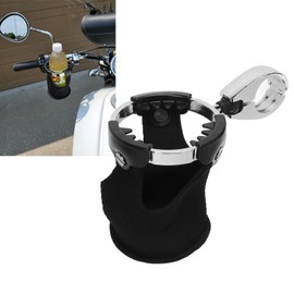 Motorcycle Drink Holder with 360 Degree Rotating Ball Holder, Universal Black Cup Holder, Bottle Holder for Car, ATV, UTV, Bike, Boat, Scooter, Yacht