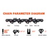 ABOVE LAND LB 3Pcs 16 Inch Bar Length Chainsaw Chain
