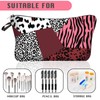 BSITSSS Cosmetic bag, toiletry bag, women's pink leopard print, make-up