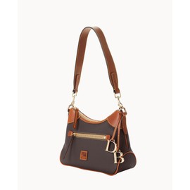 Dooney & Bourke Handbag, Pebble Grain Small Hobo Shoulder Bag - Brown