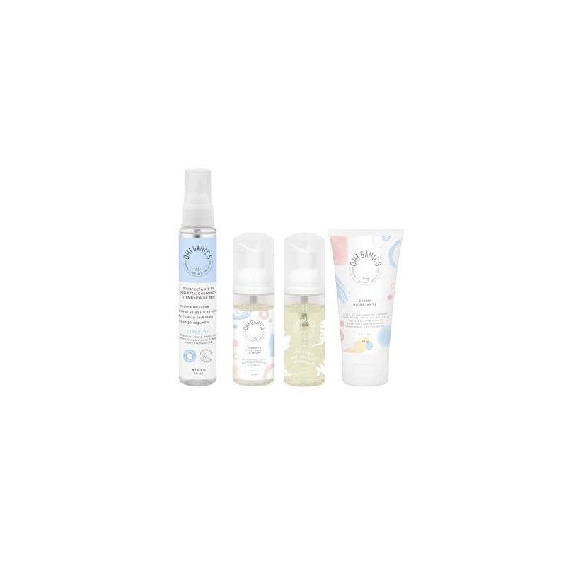OH! GANICS Travel Kit Bebé, Ingredientes 100% Naturales
