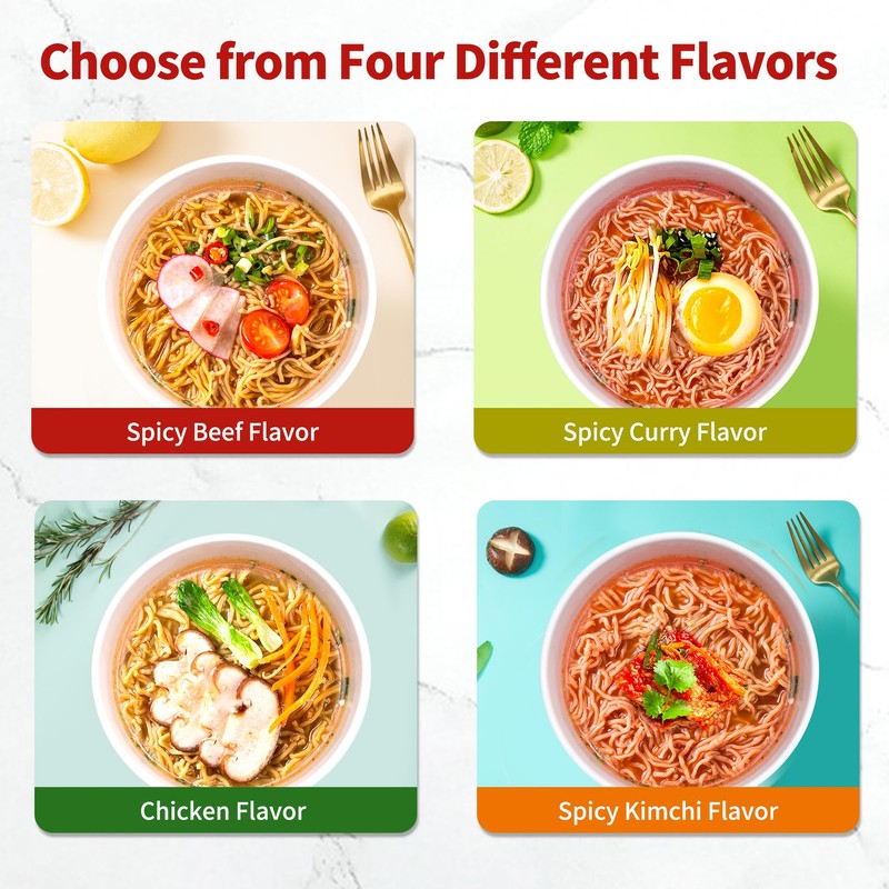 VOLO VERO High Protein (32g) Vegan Instant Ramen Cup, Spicy