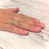 Set of 4 Gold rings,Stacking rings,knuckle rings,thin ring,tiny ring,size 6.5