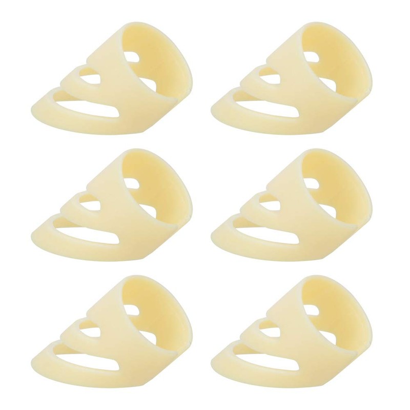6Pcs Plastic Finger Picks for Guitar, Bass, Ukulele and Many
