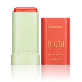 Tiejdhr Multi-Use Makeup Blush Stick, 3-in-1 Cream Blush Stick Beauty Tinted Solid Blush Stick for Cheek/Eyes/Lips, Waterproof Moisturizer Stick, Suitable for All Skin (03# Coral Orange)