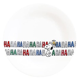 Kaneshotouki 605142 Peanuts Snoopy & Woodstock Plate, 7.9 inches (20 cm), HAHAHA Series, Made in Japan