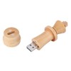 Wooden Chess Shape Data Storage USB 2.0 Flash Drive U