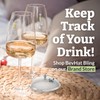 BEV HAT Stainless Steel Drink Covers (6 Pack), Wine Glass