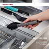 KitchenAid Silicone Tipped Stainless Steel Tongs, Black, 9 Inch