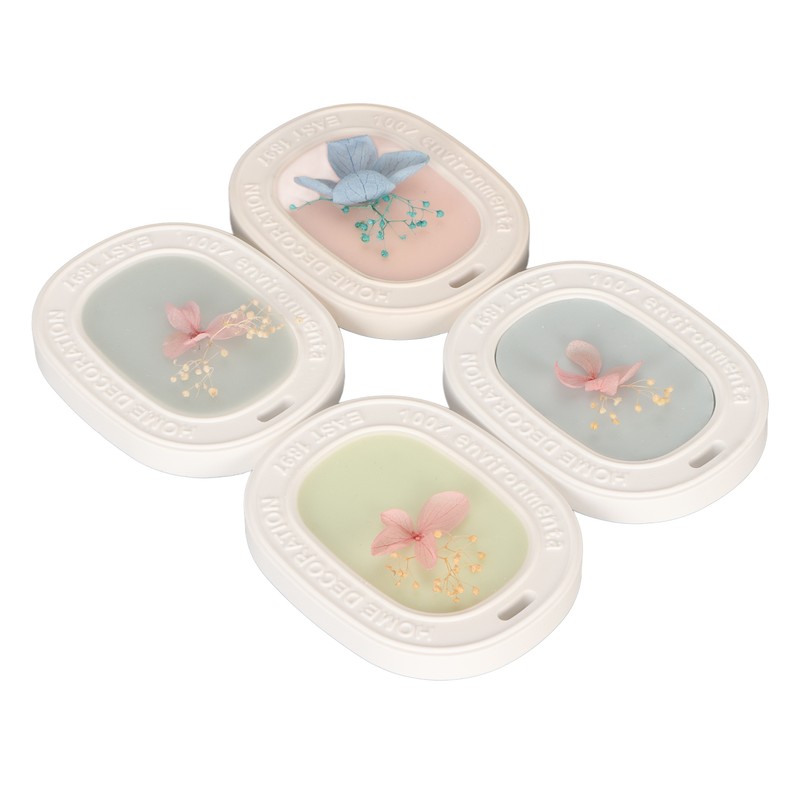 4PCS Set Wardrobe Aromatherapy Wax Tablets Long Lasting Floral Scent