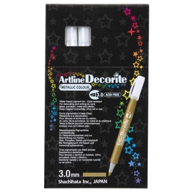 Artline 'Decorite' Metallic Red Marker Pen 3.0mm for Card, Glass, Metal and Plastic