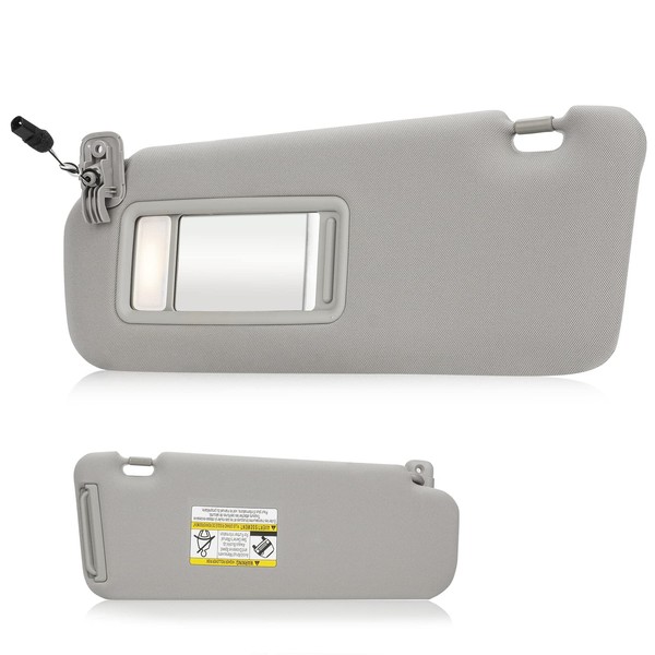 Youxmoto Left Driver Side Car Sun Visor Gray Replacement for