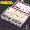 Hilitchi 200 Pieces 2 Size Plastic Self Drilling Drywall and