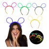 20 Pza De Diadema Neon Glow Orejas Mickey Cyalume 200