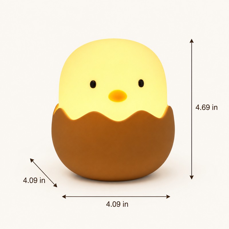 Rechargeable Chicken Night Light for Kids – Cute Touch LED