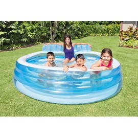 Intex Swim Center™ Inflatable Family Lounge Pool, 90" X 86" X 31", for Ages 3+