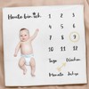 Baby Blanket Milestone Blanket Monthly Blanket Photo Blanket for Baby