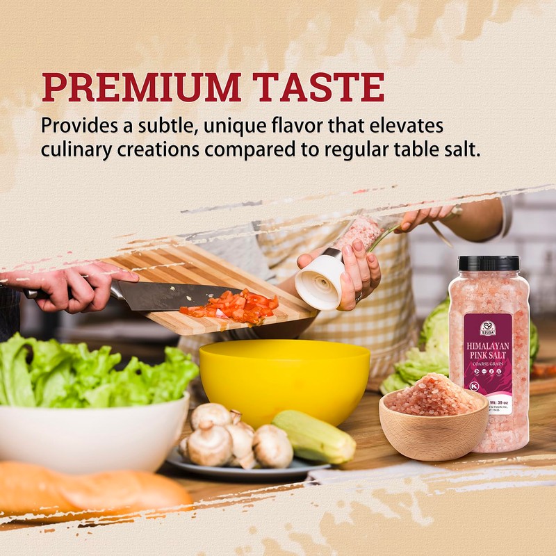 52USA Himalayan Pink Salt, Coarse Grain, 39 oz (2.4 LB),