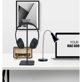Headset Stand, Headphone Stand, Aluminium, Headset Holder Table with Solid Base, Universal Headphone Holder for Over Ear Headphones