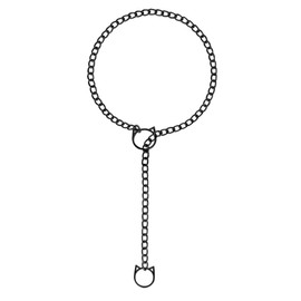 Manfnee PU Leather Choker, Punk, Goth, Emo Circle Necklace, Chain Choker for Women, Men, Adjustable, Zinc, No Gemstone