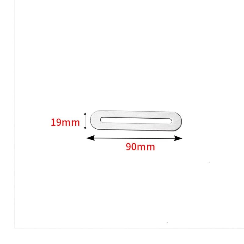 4Pcs Sliver Slotted Brace,Flat Straight Brace Brackets,Adjustable Corner Code,Stainless Steel
